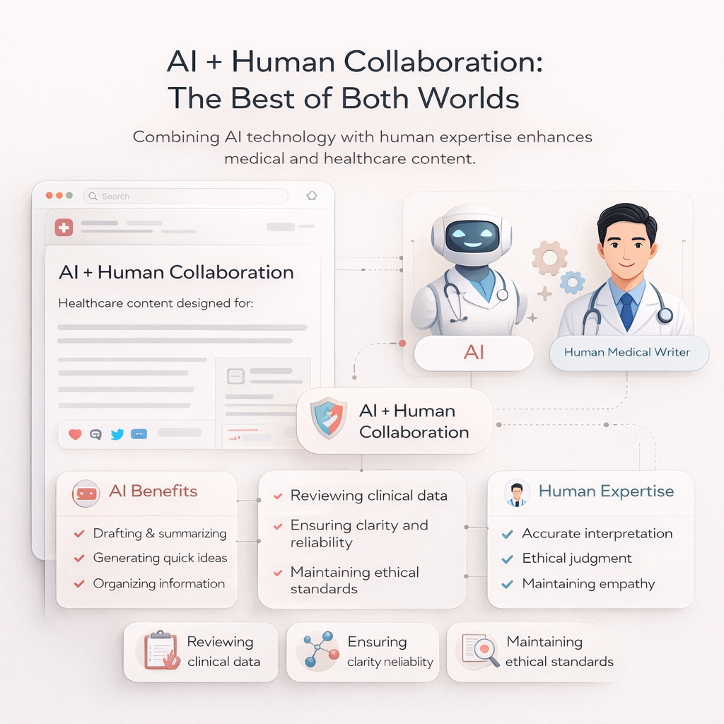 Will AI replace medical writers? AI collab with humans in medical writing