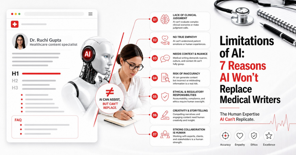Limitations of AI: 7 Reasons AI Won’t Replace Medical Writers